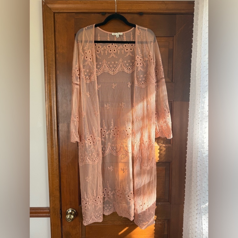 Haute Monde Lace Kimono Duster